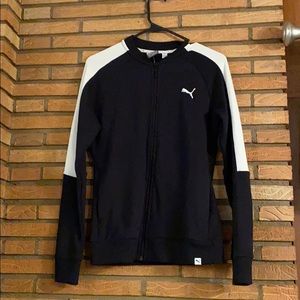 Puma track jacket, women, S/P black and white